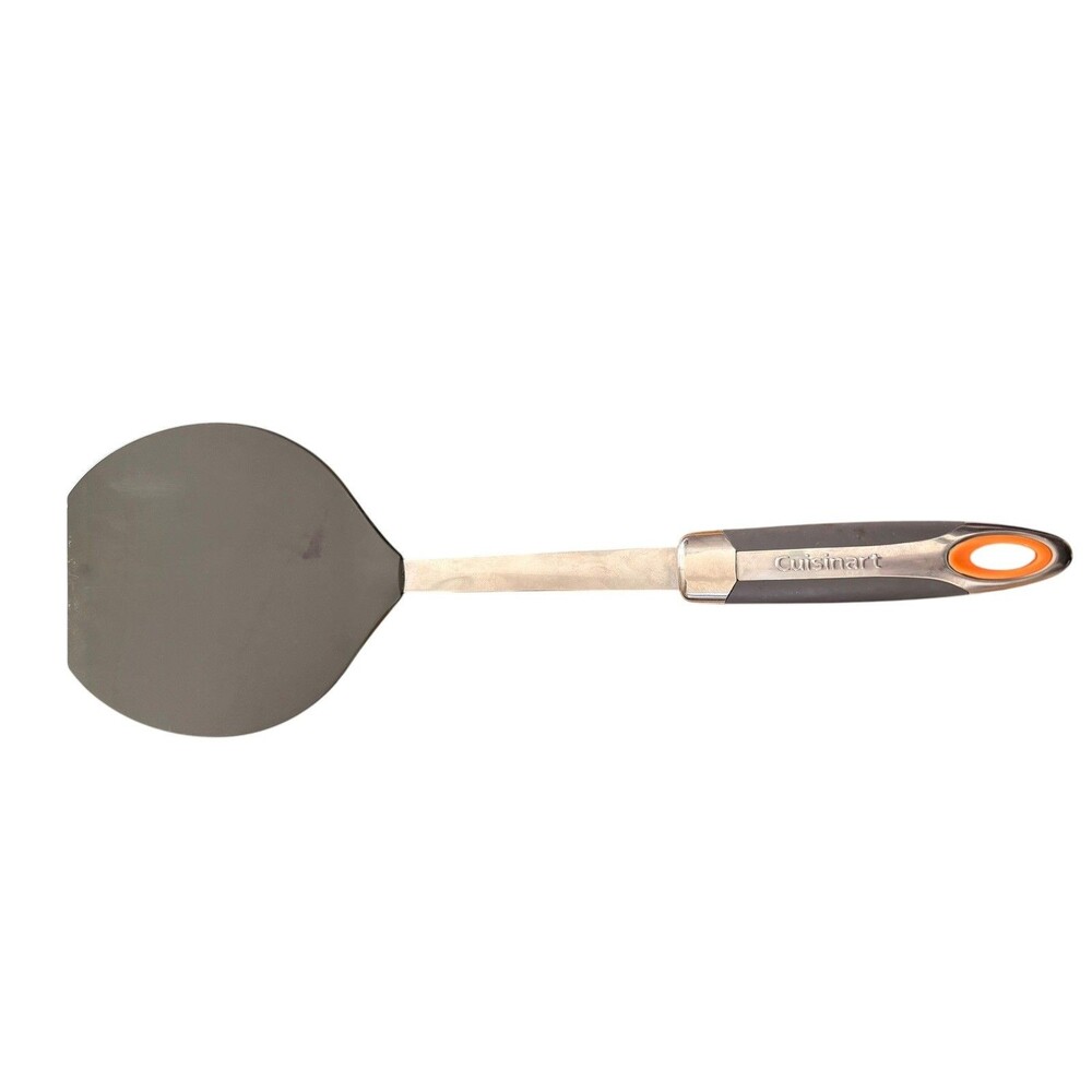 CUISINART Nylon Stainless-Steel Turner Spatula Rubber Handled Charcoal